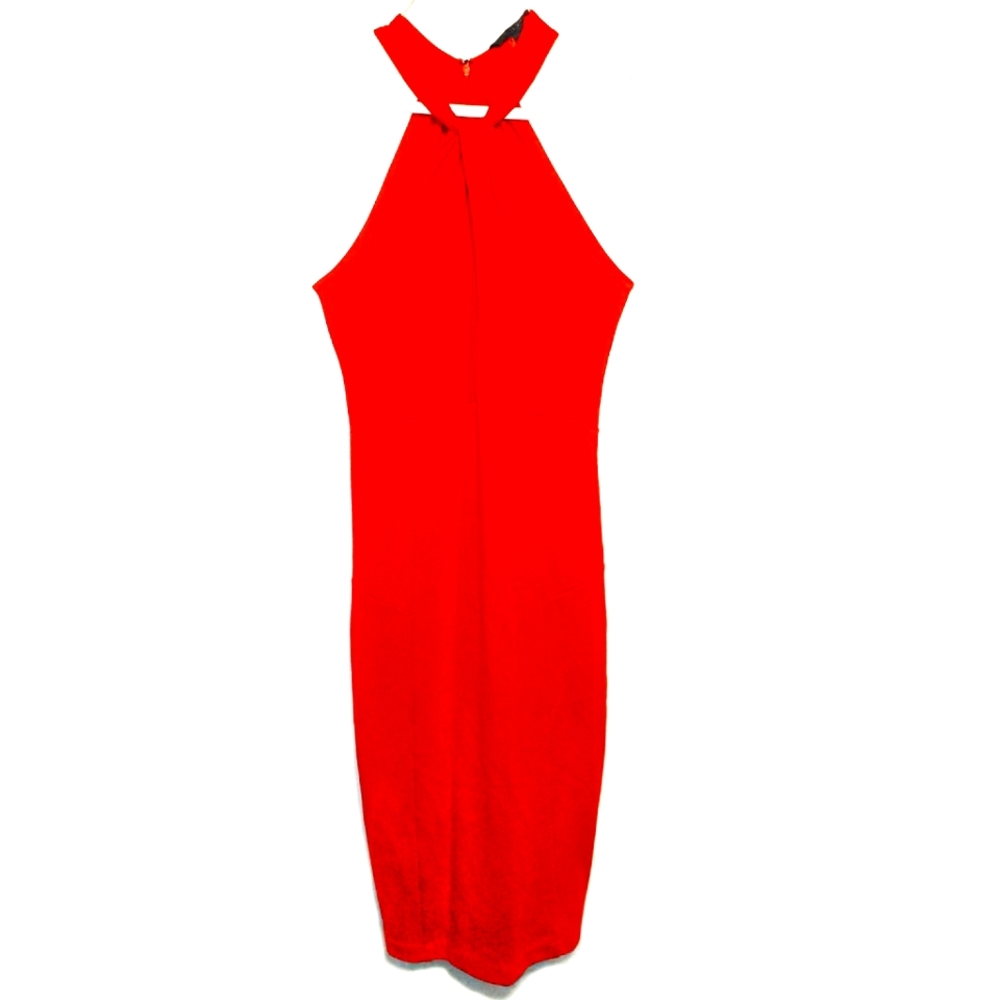 Felicity & Coco Red Halter Dress XS
